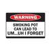 Smoking Pot Can Lead To I Forget Warning Sign | Indoor/Outdoor | Funny Home DÃ©cor for Garages Living Rooms Bedroom Offices | SignMission Marijuana Cannabis Drug Joke Sign Wall Plaque Decoration