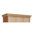 Hallowell All-Wood Club Locker Crown Molding Top 15 W x 4 H Natural Red Oak with Clear Finish