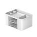 Paaisye Desk Organiser 5 Compartments Plastic Table Organiser With Drawer Multifunctional Desk Organiser Pen Holder For Pens Office Home School