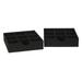 Household Essentials 9-Compartment Drawer Organizer Black Linen 2 Count