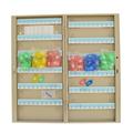 INTBUYING 100 Position Keys Safe Wall Mount Holder Cabinet Storage Hooks Lock Box Adjustable Key Organizer