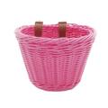 Wicker Kids Bike Basket Accessories Cycling Basket for Girls Children School pink