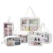 1/3/6Pcs Travel Clear Cosmetic Bag Letters Waterproof Makeup Pouch Organizer