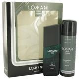 Men Gift Set -- 3.4 oz Eau De Toilette Spray + 6.7 oz Deodorant Spray By Lomani