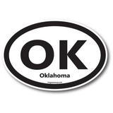 Magnet Me Up OK Oklahoma US State Oval Magnet Decal 4x6 In Vinyl Automotive Magnet