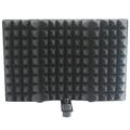 Mini Microphone Windscreen 3 Panels Foldable Acoustic Screen Foam with Stand for Recording Live Broadcast LO-PS58