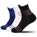 3 Pairs Mens Athletic Socks Performance Thick Cushioned Basketball Training Compression Quarter Crew Socks
