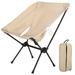 SHANNA Folding Camping Chair Stable Portable Compact for Outdoor Camp Travel Beach Picnic Festival Hiking Backpacking Supports 330Lbs Khaki