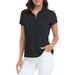 LRD Women s Short Sleeve Golf Polo Shirts UPF 30 Polka Dots / Pink Aloha XS