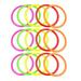 15 Pcs 15CM Colorful Toss Circle Ring Child Throwing Rings Plastic Throwing Circle Rings Hollow Circle Rings (Purple Green Yellow Red Orange)
