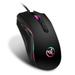 Dosaele Wired Gaming Mouse 7 Programmable Buttons Chroma RGB Backlit 3200 DPI Adjustable Comfortable Grip Ergonomic Optical PC Computer Gaming Mice with Fire Button Black
