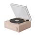 Lomubue 1 Set Wireless Speaker Fast Transmission Turntable Shape Multi-function Alarm Clock Stereo Sound Box for Home