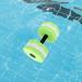 Sports Aquatic Exercise Dumbbells Aqua Fitness Barbells Exercise Hand Bars Aquatic Exercise Dumbbells for Kids Water Weight Swim Belt Soft Padded Water Aerobics Pool Fitness Water Exercise Green