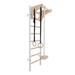 BenchK 211W + A204 White Wall bars for kids room with adjustable beech wood pull-up bar and gymnastic accessories