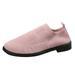 KaLI_store Womens Tennis Shoes Womens Walking Shoes - Slip On Tennis Running Shoes Memory Foam Lightweight Work Sneakers for Indoor Outdoor Gym Pink 8