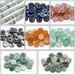 160 Pcs 8 Styles Natural Gemstone Heishi Beads Flat Round Disc Spacer Beads Assorted Jasper Rock Beads for Jewelry Making Craft Bracelet Earrings Necklace
