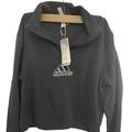 Adidas Tops | Adidas Black Primegreen Cropped Sweatshirt Multi-Sport Size Xl Nwt | Color: Black | Size: Xl