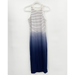 Athleta Dresses | Athleta Sunkissed Midi Dress Ombre Striped Blue Size S Sleeveless Cotton Stretch | Color: Blue | Size: S