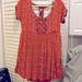 Free People Dresses | Free People..Dress Size Small | Color: Black/Orange | Size: S