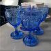 Anthropologie Dining | Anthropologie Blue Wine Glass Goblets | Color: Blue | Size: Os