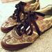 Michael Kors Shoes | Gold Trim Michael Kors Sneakers | Color: Brown/Gold | Size: 6.5