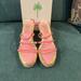 Lilly Pulitzer Shoes | Lilly Pulitzer Pink Braided Wedges. | Color: Pink | Size: Box Says 10, Fit Me Like A 9.