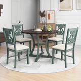 Builddecor 4 - Person Breakfast Nook, Dining Table Set, Kitchen Table & Chairs, Dining Room Set /Upholstered in Gray | 30 H x 42 W x 42 D in | Wayfair