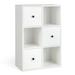 Blooming 3 - Tier 24" Wide Locker Wood in White/Brown | 35.5 H x 24 W x 12 D in | Wayfair B0BQ7GPJR2