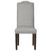 Fairfield Chair Lasso Side Chair Wood/Upholstered in Gray | 41.25 H x 18.5 W x 24 D in | Wayfair 8857-05_9953 76_Hazelnut