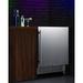 Summit Appliance 4.98 cu. ft. Built-in Mini Fridge Stainless Steel in Black/Gray | 36.88 H x 26.75 W x 25.25 D in | Wayfair FF27BSSCAS