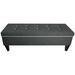 Charlton Home® Conyers Flip Top Storage Bench Polyester/Upholstered in Gray/Black/Brown | 19 H x 56 W x 19 D in | Wayfair