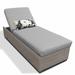 Sol 72 Outdoor™ Tanisha 77" Long Reclining Single Chaise w/ Cushions in Gray | 16 H x 31 W x 77 D in | Wayfair 86B21AC14A5548938892FAC7F434C576