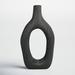 Joss & Main Bettelou Handmade Wood Table Vase Wood in Black | 13.8 H x 7 W x 2.3 D in | Wayfair 57408B1DDCDB46E39C0FC47D7E8292B3