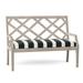 Summer Classics Haley Teak Garden Outdoor Bench Wood/Natural Hardwoods in Brown | 37 H x 49.375 W x 25.625 D in | Wayfair 294927+C266440N