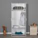 East Urban Home Haeng 2 Door Wardrobe Wood in White | 31.5 H x 73.6 W x 18.5 D in | Wayfair 7CA293D480A54D9D922D0448E32587C1