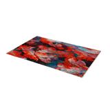 Red/Blue Rectangle 2'7" x 4'11" Area Rug - East Urban Home Magdalena Floral Machine Woven Area Rug in 59.0 x 31.0 x 0.31 in blue/pink/red | Wayfair