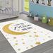 Gray/Yellow Rectangle 2'7" x 4'7" Area Rug - East Urban Home Rectangle Rockland Machine Made Flatweave Area Rug in White/Yellow/Gray | Wayfair