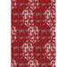 Gray/Red 39 x 0.31 in Area Rug - East Urban Home Chaudhary Abstract Machine Made Flatweave Area Rug in Red/Gray/White | 39 W x 0.31 D in | Wayfair