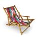 East Urban Home Reclining Deck Chair Manufactured Wood in Blue/Brown/Indigo | 32 H x 24 W x 45 D in | Wayfair 7922D3AAF58B48A7AC6B3091981E79FD