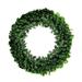 The Holiday Aisle® Lighted Polyvinyl Chloride (PVC) Wreath Traditional Faux in Green/White | 60 H x 60 W x 12 D in | Wayfair