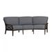 Woodard Andover 106" Wide Outdoor Patio Sofa w/ Cushions Metal in Gray | Wayfair 510464-70-24T