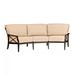 Woodard Andover 106" Wide Outdoor Patio Sofa w/ Cushions Metal in Gray | Wayfair 510464-70-73M