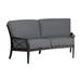 Woodard Andover Crescent Loveseat w/ Cushions Metal in Gray | Outdoor Furniture | Wayfair 510463-72-24T