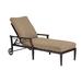 Woodard Andover 84" Long Reclining Single Chaise Lounge w/ Cushion Metal in Brown | Outdoor Furniture | Wayfair 51M470-48-27Y