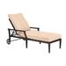 Woodard Andover 84" Long Reclining Single Chaise Lounge w/ Cushion Metal in Gray | Outdoor Furniture | Wayfair 51M470-70-03Y