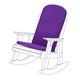 Gardenista Garden Premium Adirondack Chair Seat Pad | Indoor Outdoor Highback Chair Cushion with Secure Ties | Water Resistant Non-Slip Rocking Chair Pads | Durable & Easy to Clean (Purple)