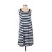 Gap Casual Dress - Shift: Blue Stripes Dresses - Women's Size X-Small