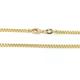 PRINS JEWELS 18 ct / 750 Yellow Gold 1.30 mm Square Tube Franco Chain - Length as Selected - 50.00
