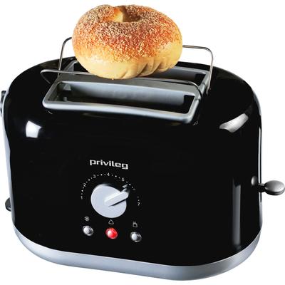 PRIVILEG Toaster "PT2870BPH", schwarz, B:16cm H:18cm T:26,5cm, Toaster