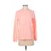 Style&Co Long Sleeve Henley Shirt: Pink Tops - Women's Size P